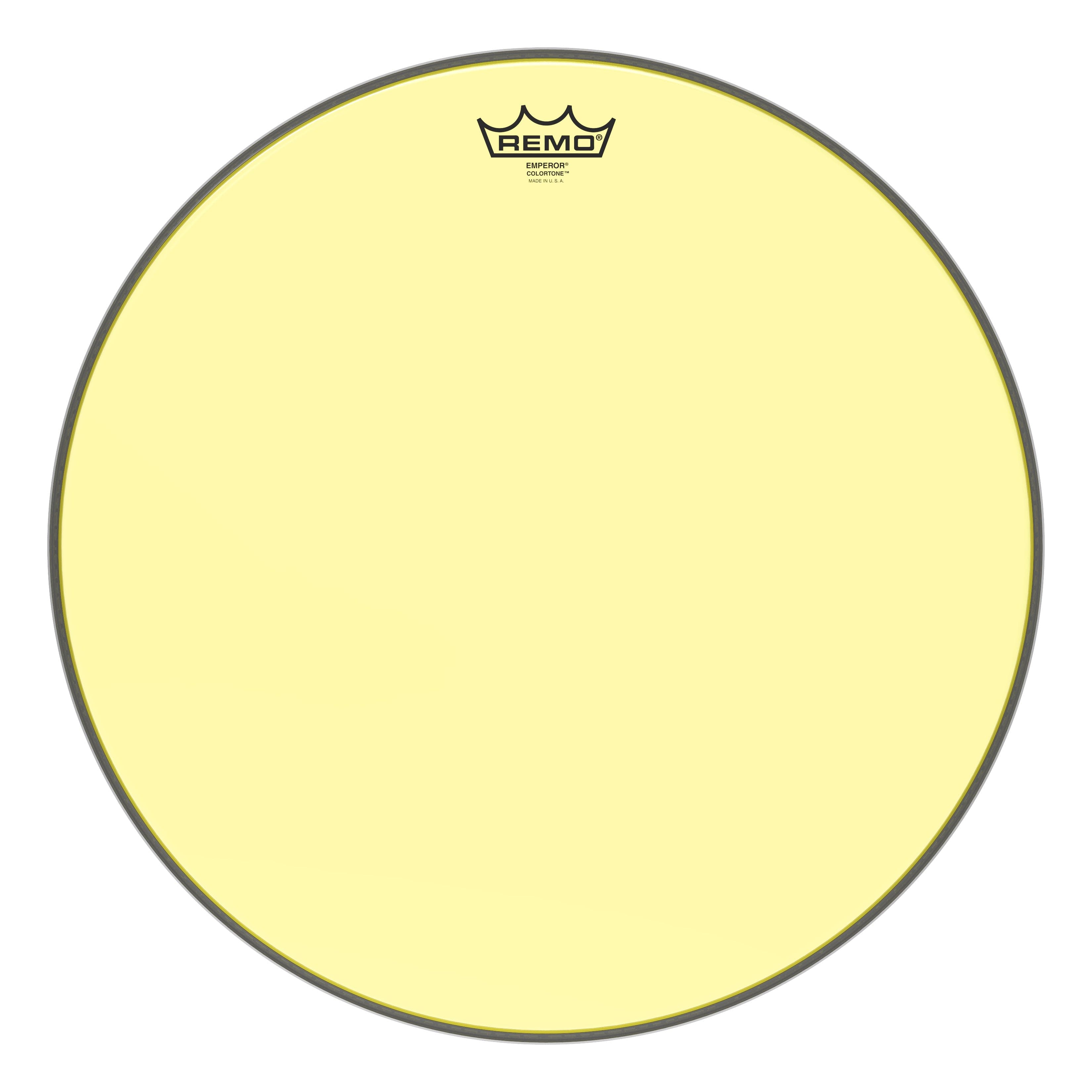 Remo Emperor Colortone Yellow 18 Inch Drum Head