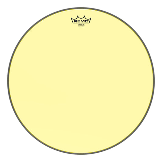 Remo Emperor Colortone Yellow 18 Inch Drum Head