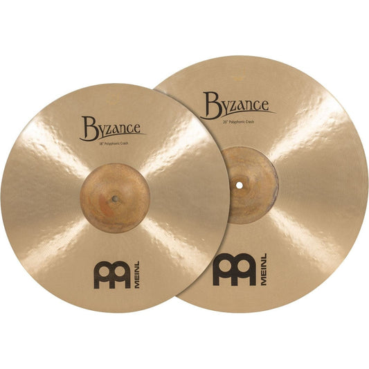 Meinl Byzance Matched Crash Cymbal Pack - Polyphonic 18" & 20"