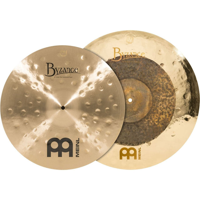Meinl Byzance Mixed Crash Cymbal Pack - Extra Thin Hammered 18" & Dual 20"