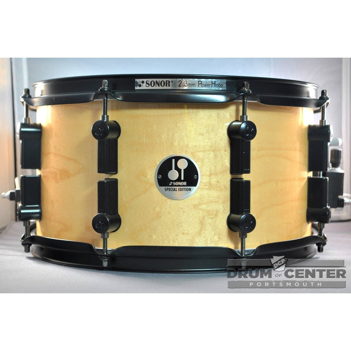 Sonor Black Mamba Maple Snare Drum 13x7 Natural Gloss