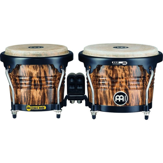 Meinl Free Ride Series Wood Bongos 6 3/4 & 8 Leopard Burl