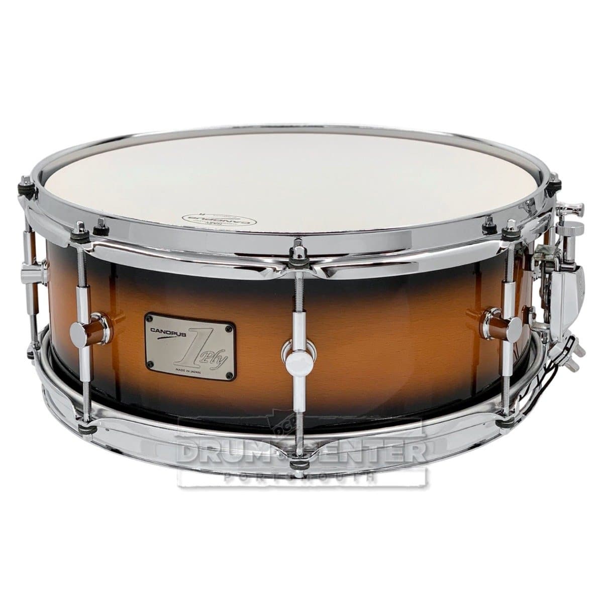 Canopus Limited Edition 1ply Beech Snare Drum 14x5.5 Tobacco Burst Lacquer