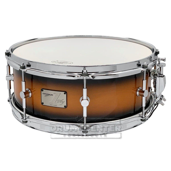 Canopus Limited Edition 1ply Beech Snare Drum 14x5.5 Tobacco Burst Lac