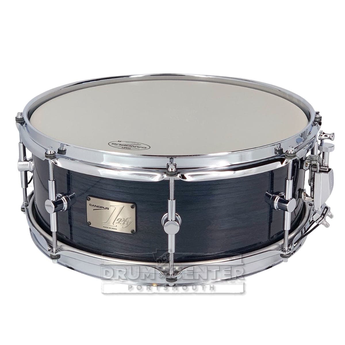 Canopus Limited Edition 1ply Elm Snare Drum 14x5.5 Blue Gray Lacquer