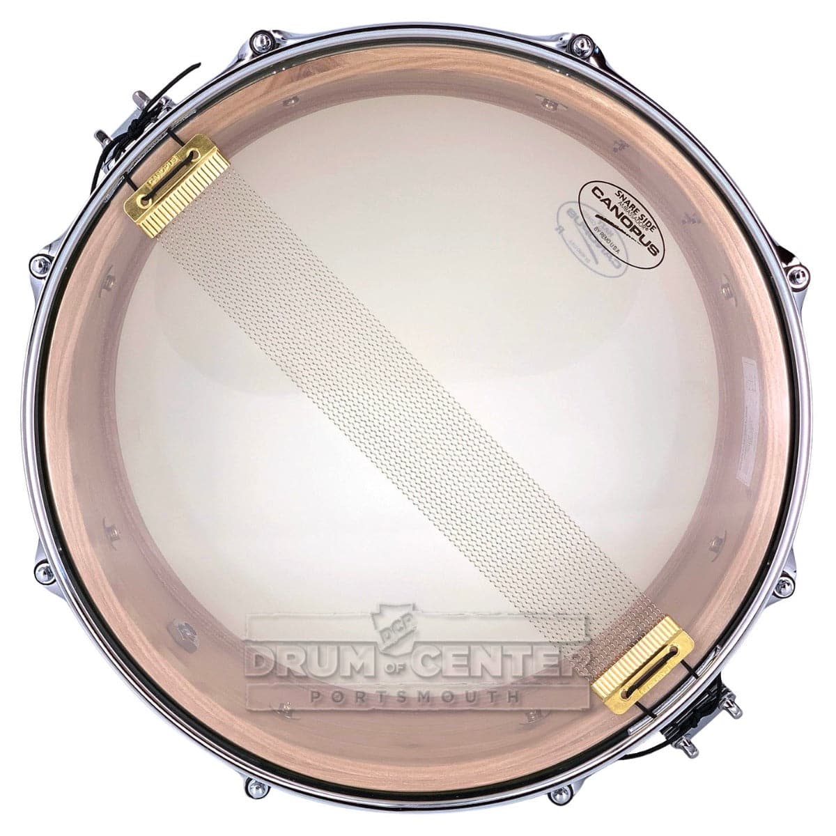 Canopus Limited Edition 1ply Elm Snare Drum 14x5.5 Blue Gray Lacquer