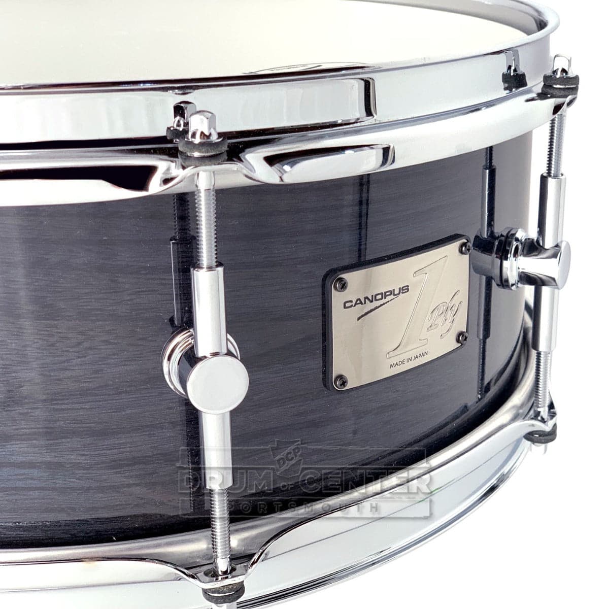 Canopus Limited Edition 1ply Elm Snare Drum 14x5.5 Blue Gray Lacquer
