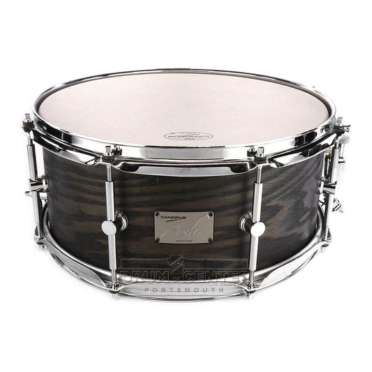 Canopus Ash Snare Drum 14x6.5 Blackish Ash Oil