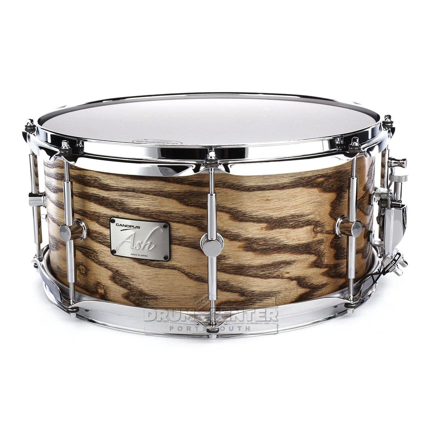 Canopus Ash Snare Drum 14x6.5 Natural Grain Oil