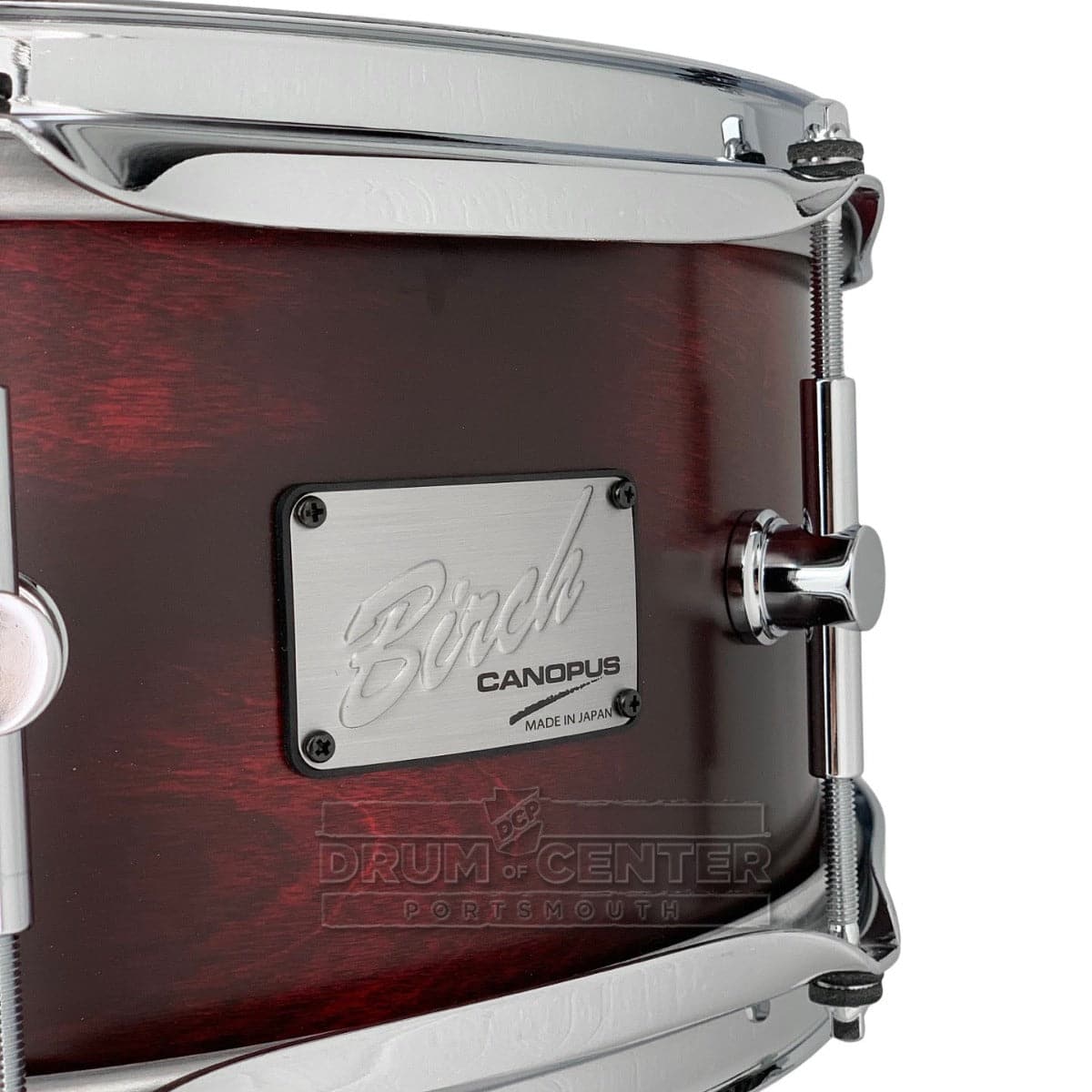 Canopus Birch Snare Drum Red Matte Lacquer 2ND LINE 14x5.5