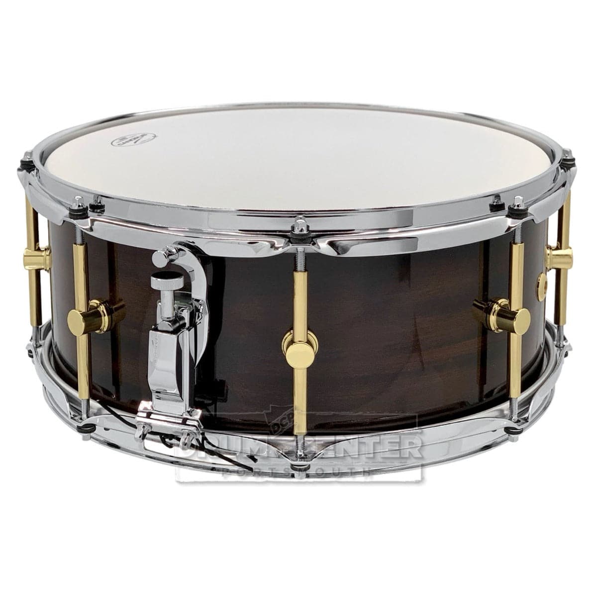 Canopus Mahogany Snare Drum 14x6 See Through Black Lacquer