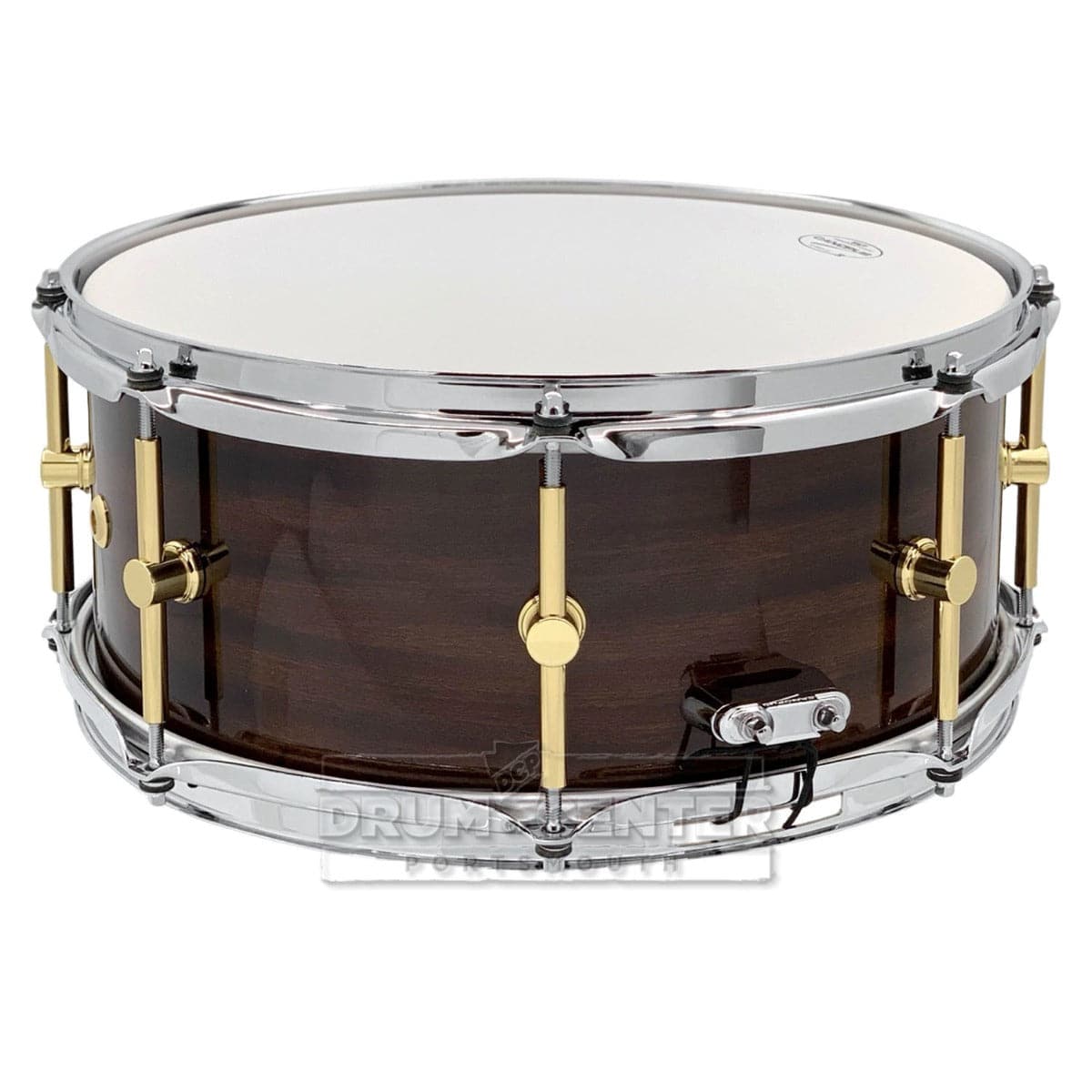 Canopus Mahogany Snare Drum 14x6 See Through Black Lacquer