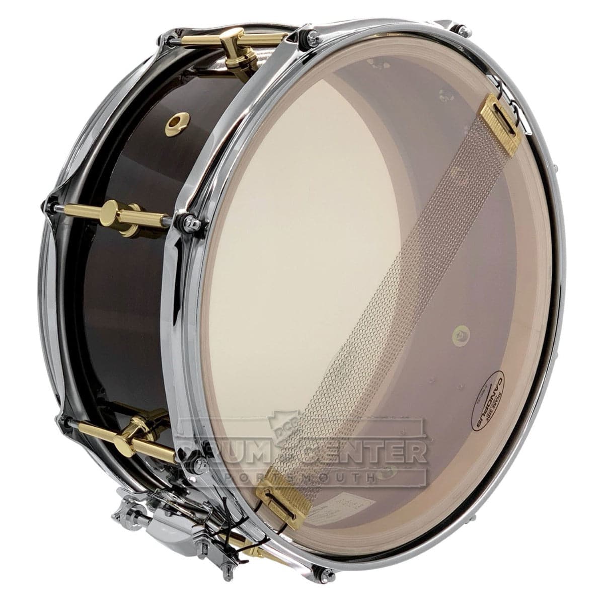 Canopus Mahogany Snare Drum 14x6 See Through Black Lacquer