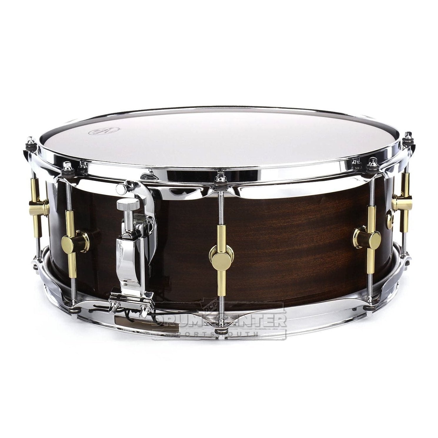 Canopus Mahogany Snare Drum 14x5.5 Black Lacquer