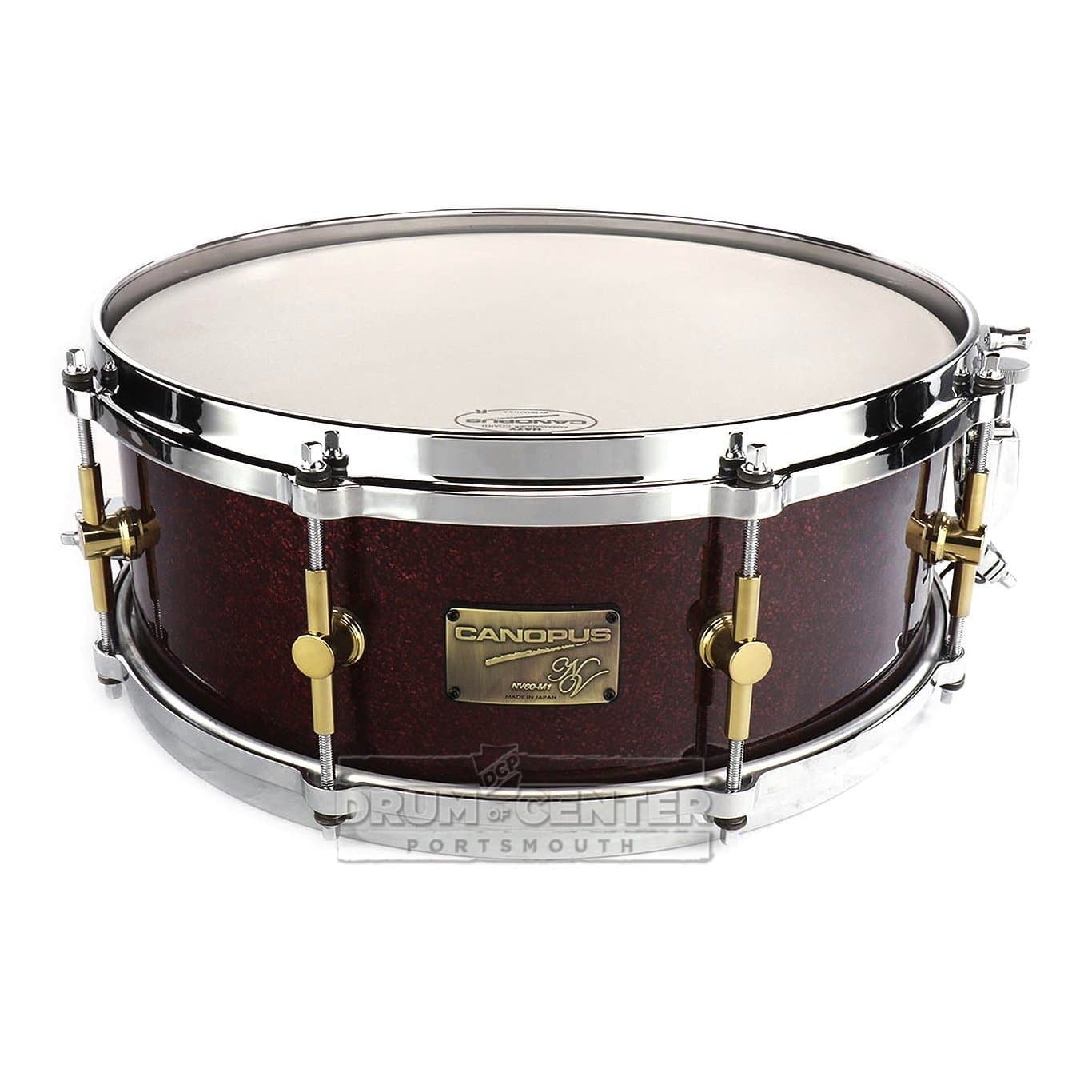 Canopus Neo Vintage M1 Snare Drum 14x5.5 Merlot Glitter Wrap