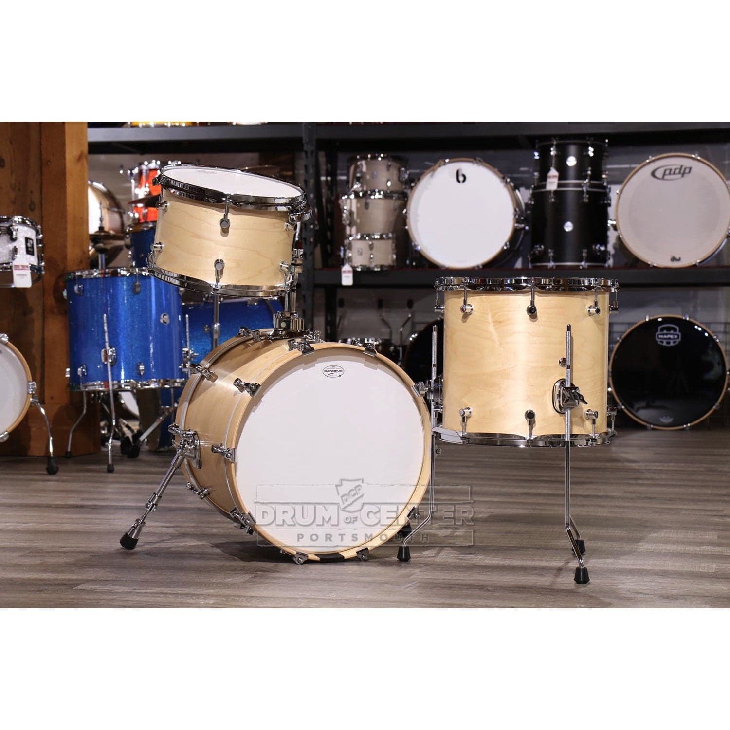 Canopus RFM 3pc Jazz Drum Set Natural Oil