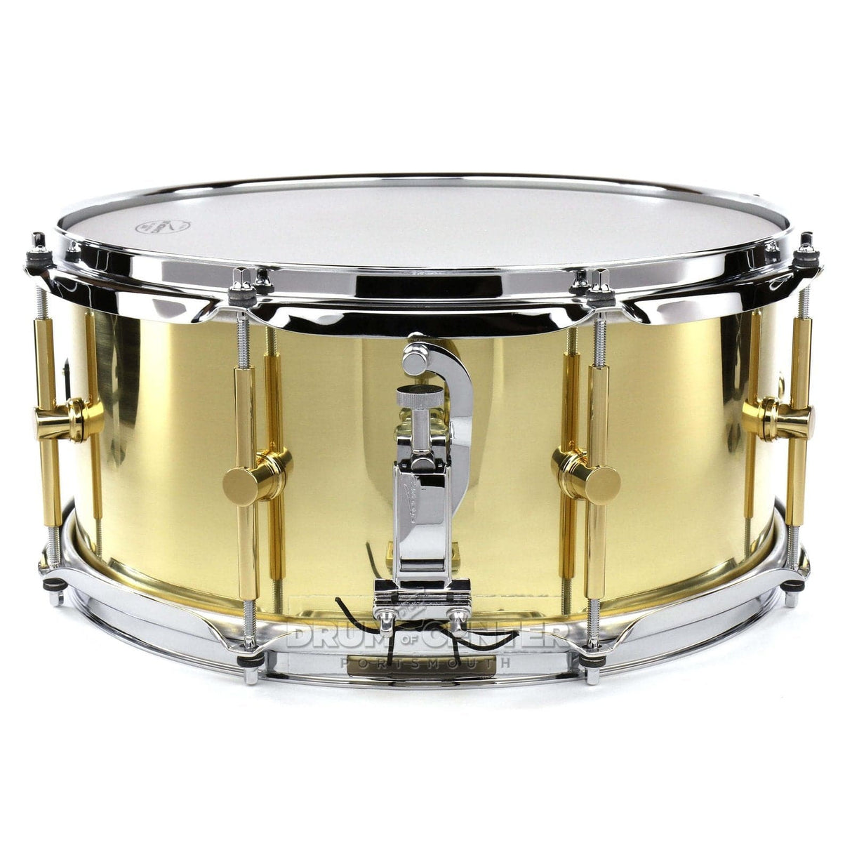 Canopus 'The Brass' Snare Drum 14x6.5 w/ Flanged Hoops