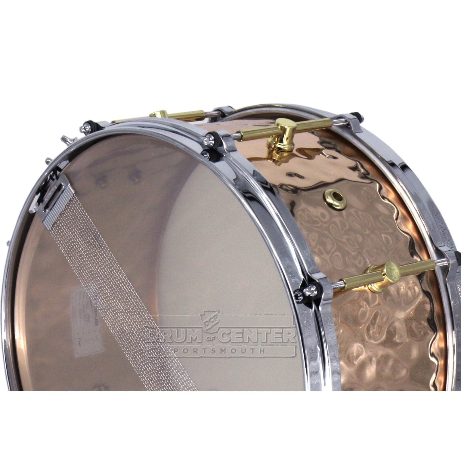 Canopus 'The Bronze' Hammered Snare Drum 14x6.5 w/Die Cast Hoops