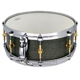 Canopus 'The Maple' 10ply Snare Drum 14x5.5 Black Olive Oil w/Cast Hoops