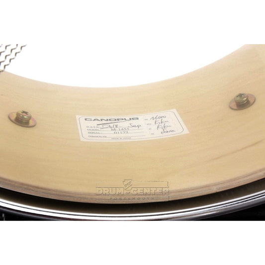 Canopus 'The Maple' Snare Drum 14x5.5 w/ Cast Hoops Natural Lacquer