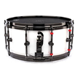 Canopus Type-R Maple Snare Drum 14x6.5 Snow Metallic w/ Cast Hoops & Bk Hw