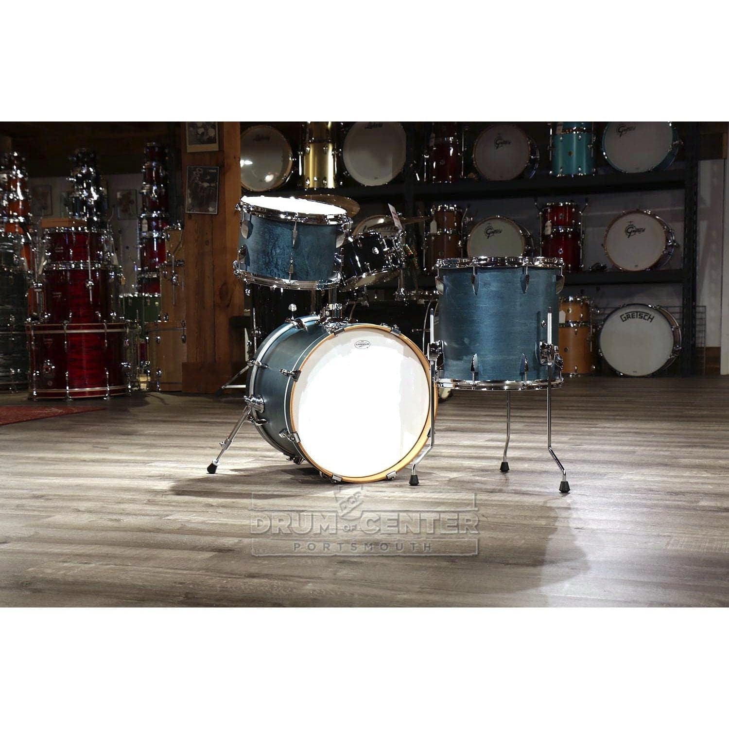 Canopus Yaiba 3pc Bop Drum Set Indigo Matte Lacquer