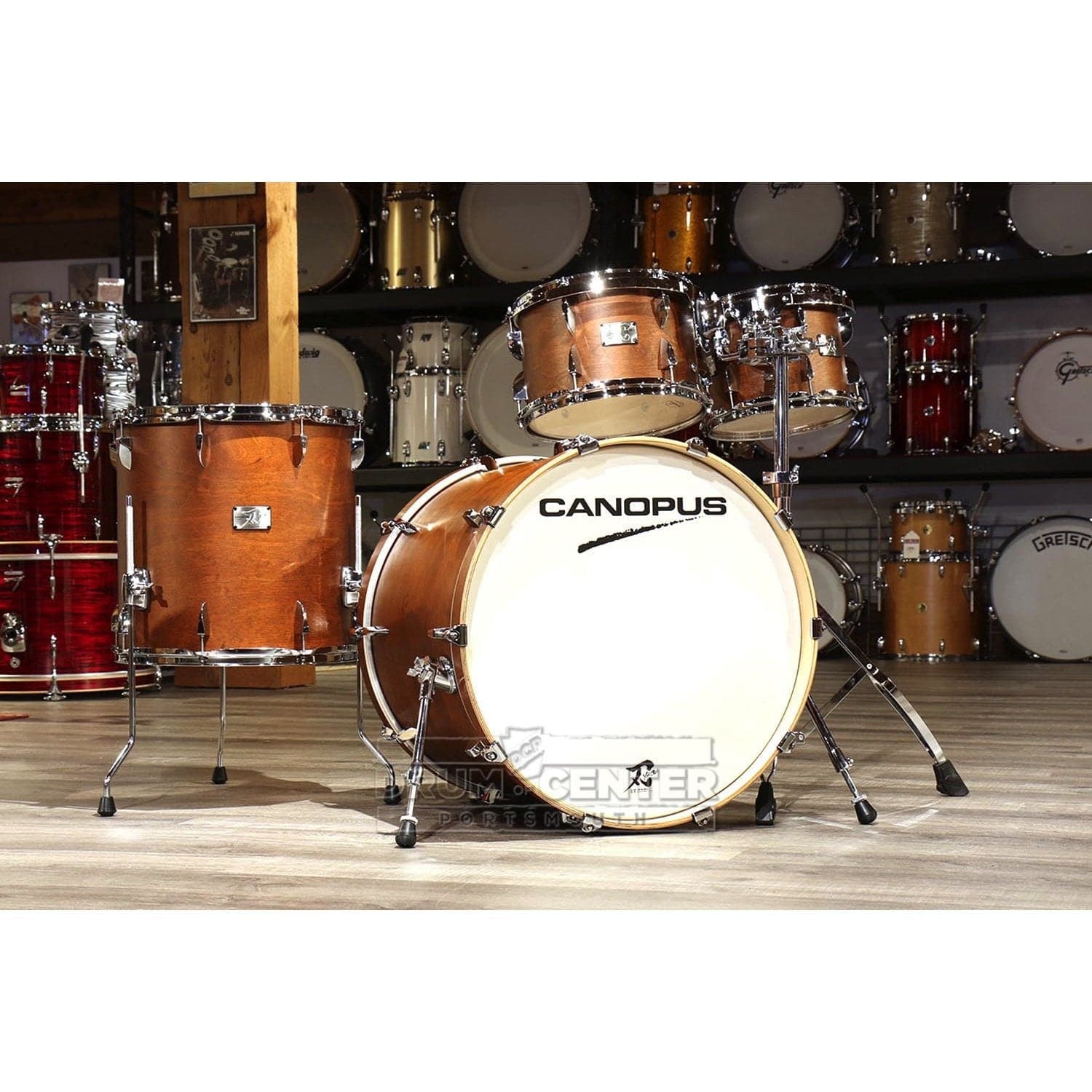 Canopus Yaiba 4pc Groove Kit Antique Brown Matte Lacquer