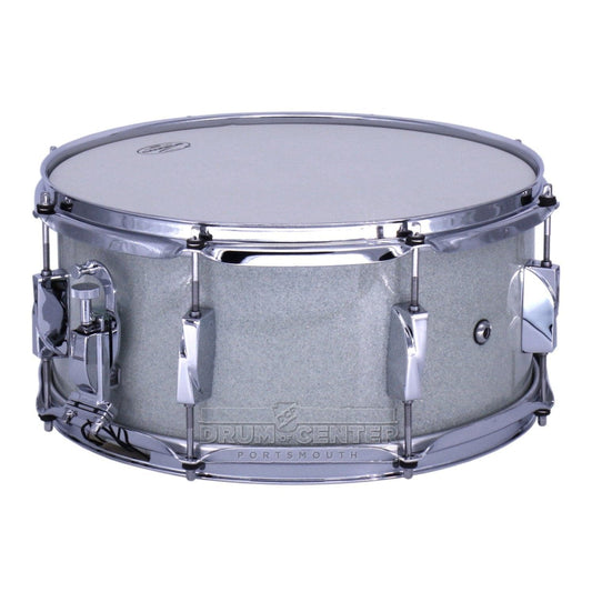 Canopus Yaiba Birch Snare Drum 14x6.5 Ice White Sparkle Lacquer 2ND LINE
