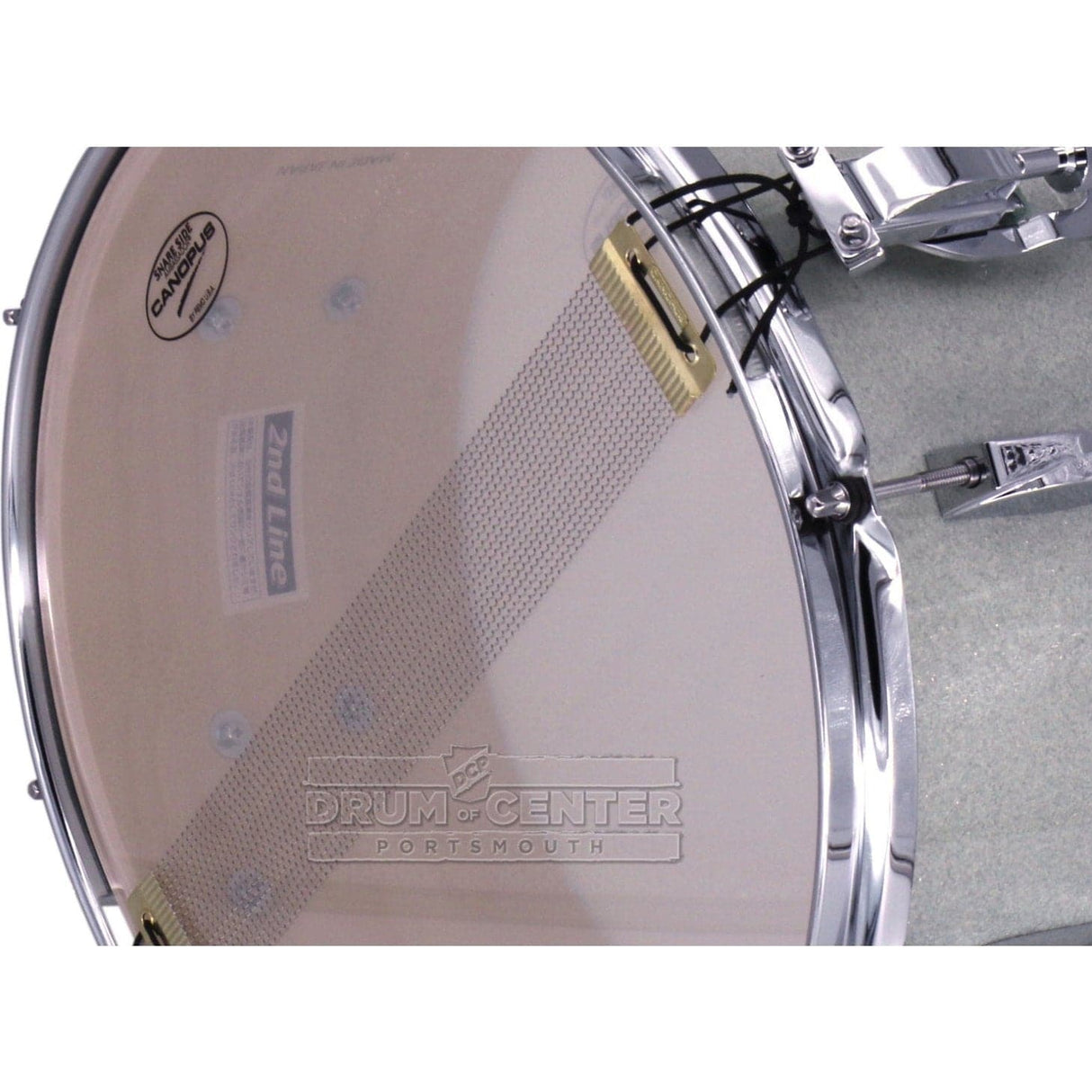 Canopus Yaiba Birch Snare Drum 14x6.5 Ice White Sparkle Lacquer 2ND LINE