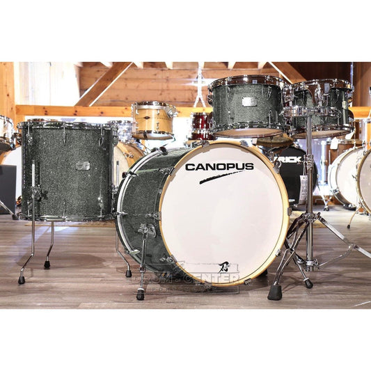 Canopus Yaiba 4pc Groove Kit Grey Sparkle Lacquer