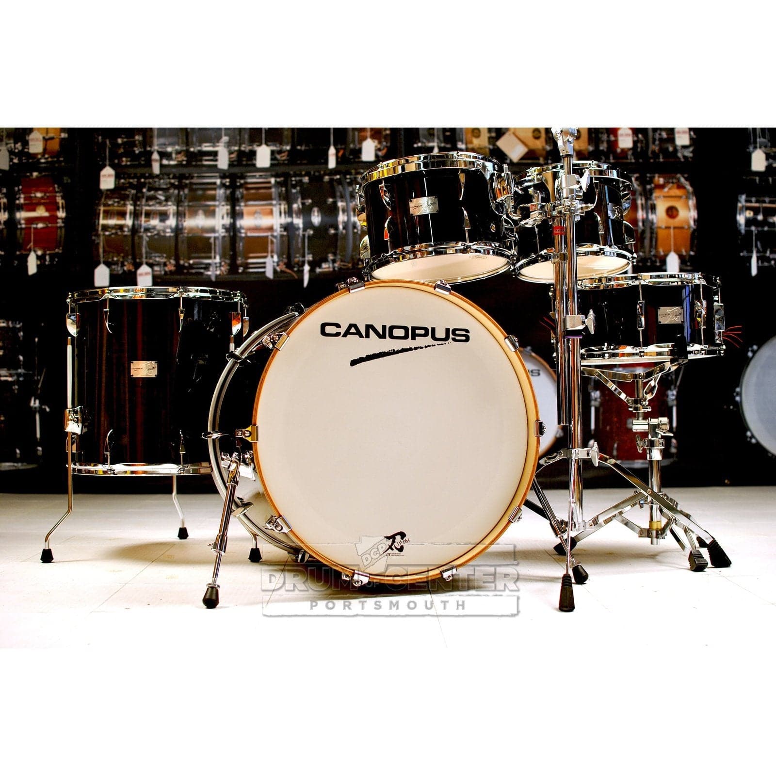 Canopus Yaiba 5pc Groove Drum Set Ebony Lacquer