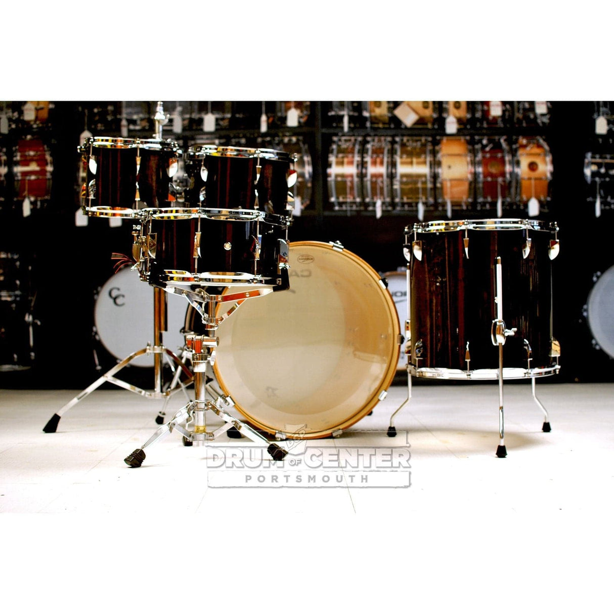 Canopus Yaiba 5pc Groove Drum Set Ebony Lacquer