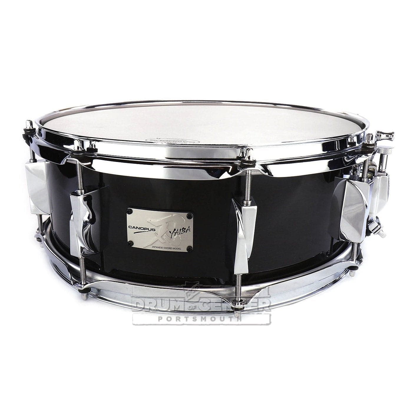 Canopus Yaiba Maple Snare Drum 14x5.5 Ebony Lacquer