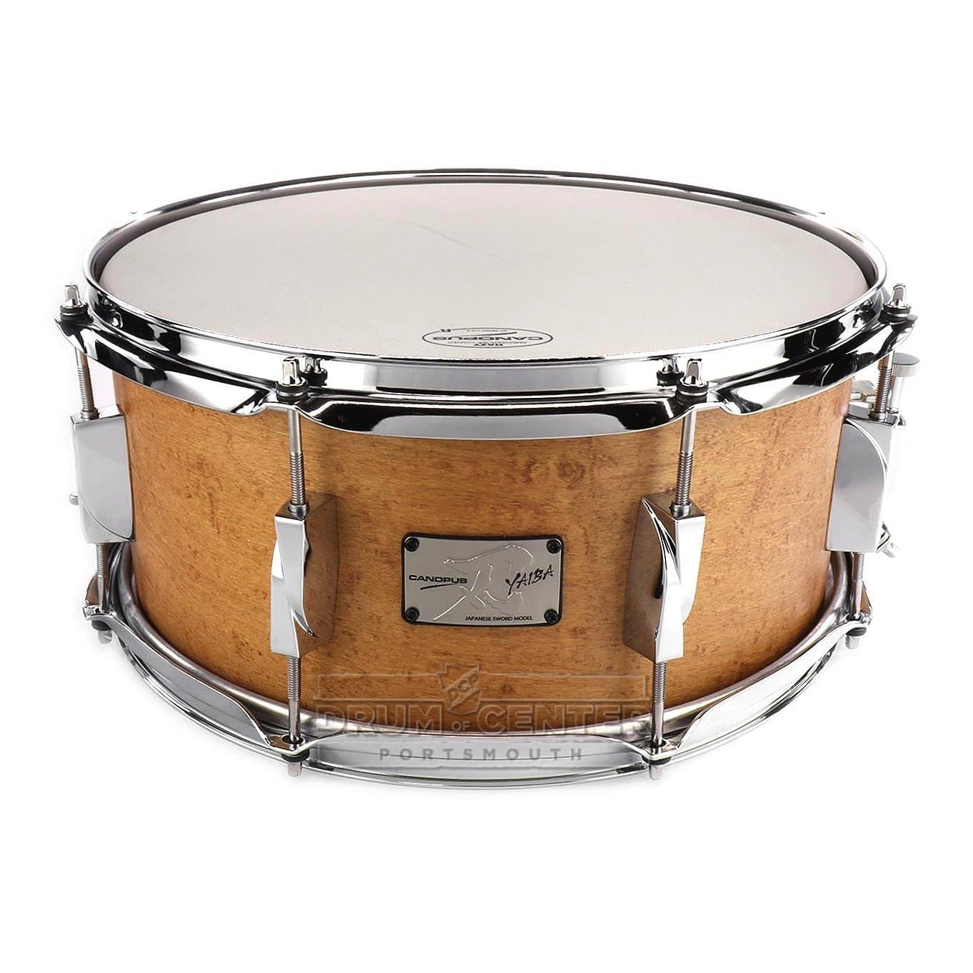 Canopus Yaiba Maple Snare Drum 14x6.5 Antique Natural Matte Lacquer