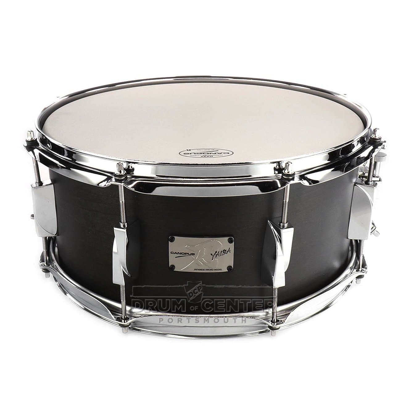 Canopus Yaiba Maple Snare Drum 14x6.5 Ebony Matte Lacquer