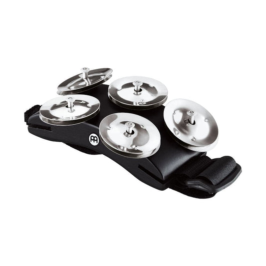 Meinl Cajon Foot Tambourine with 5 Pairs of Steel Jingles & Adjustable Strap