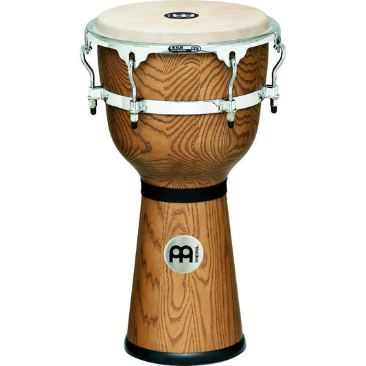 Meinl Floatune Series Wood Djembe 12 Zebra Finished Ash
