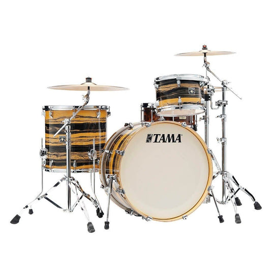 Tama Superstar Classic 3pc Shell Pack w/22BD Natural Ebony Tiger Wrap