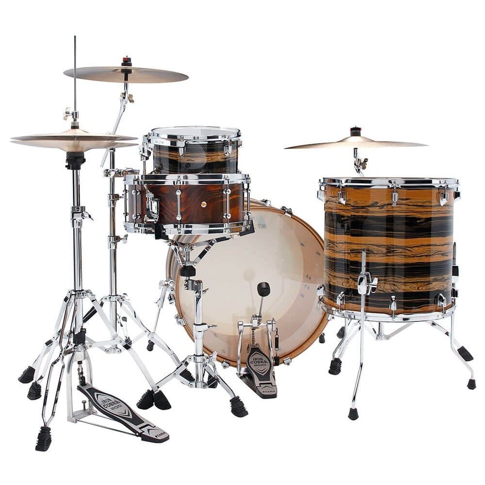 Tama Superstar Classic 3pc Shell Pack w/22BD Natural Ebony Tiger Wrap