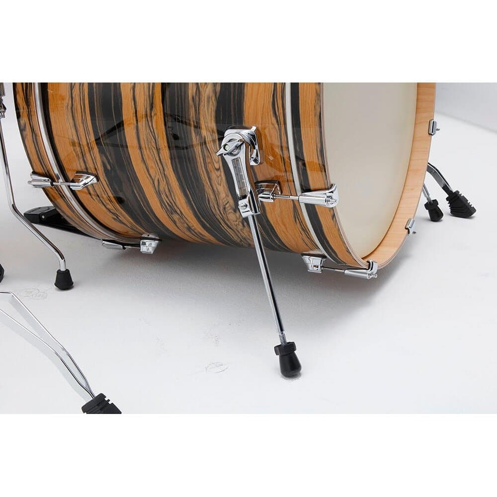 Tama Superstar Classic 5pc Drum Set Natural Ebony Tiger Wrap