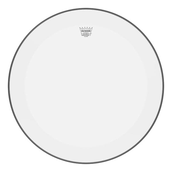 Remo Powerstroke Classic Fit Clear Bass Drum Head 22", No Stripe