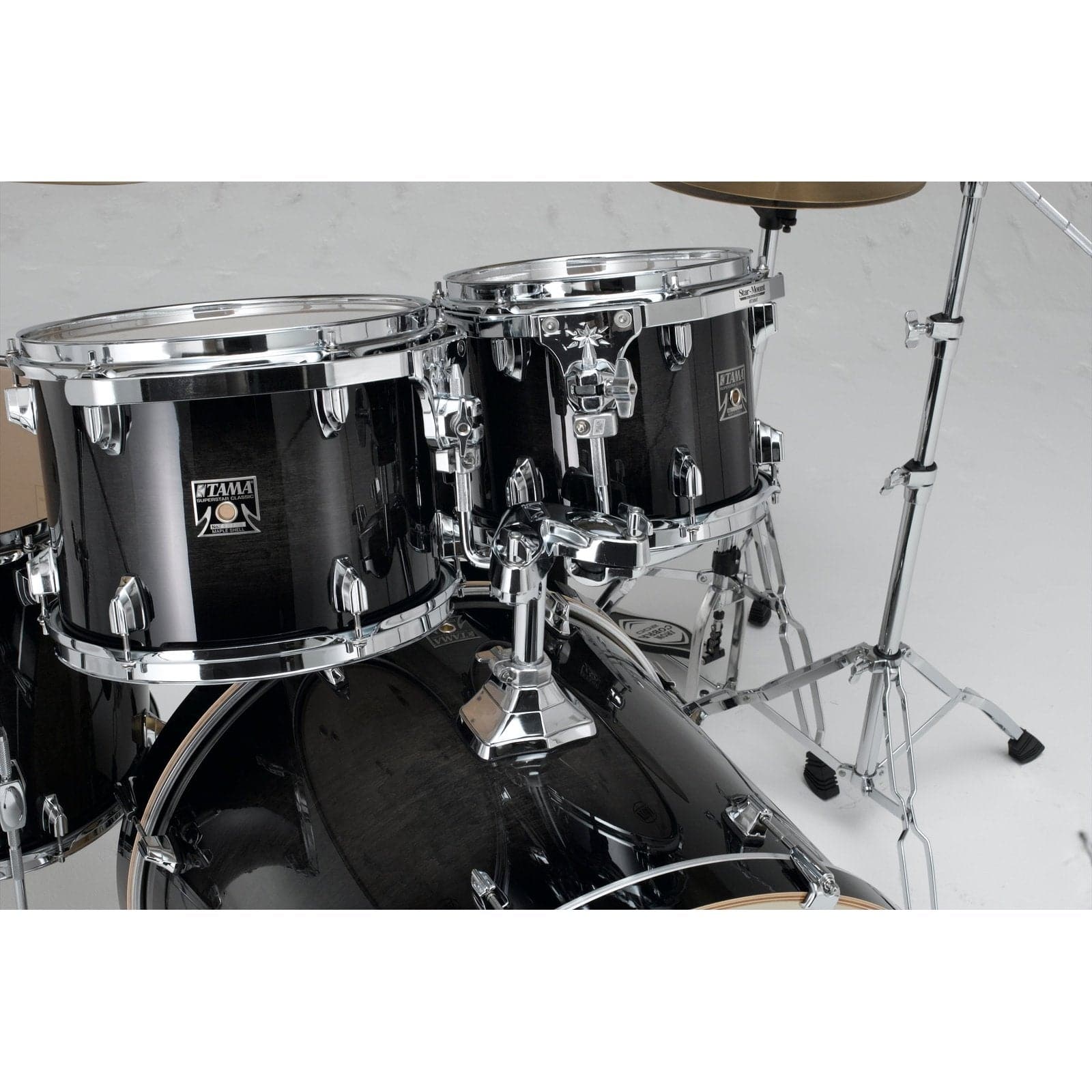 Tama Superstar CL Maple 7pc Drum Set Transparent Black Burst