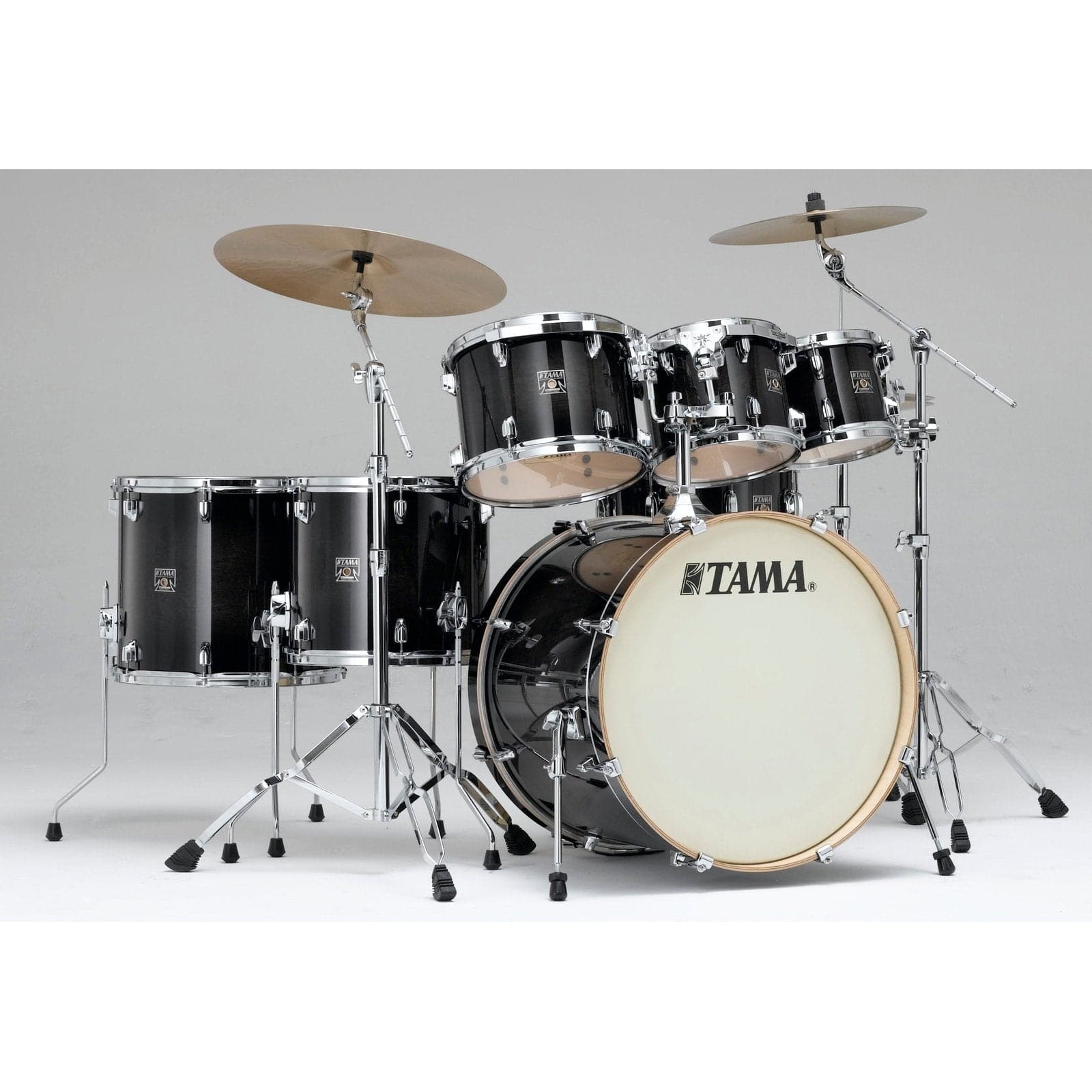Tama Superstar CL Maple 7pc Drum Set Transparent Black Burst