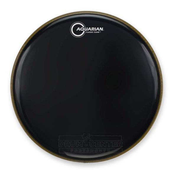 Aquarian Snare/Tom Heads : Classic Clear Drumhead 12 Black