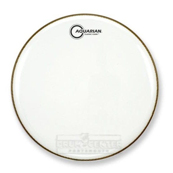 Aquarian Bass Drum Heads : Classic Clear Bass Drumhead 28 White