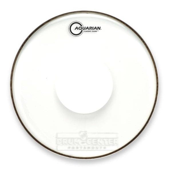 Aquarian Bass Drum Heads : Classic Clear Power Dot Bass Drumhead 18