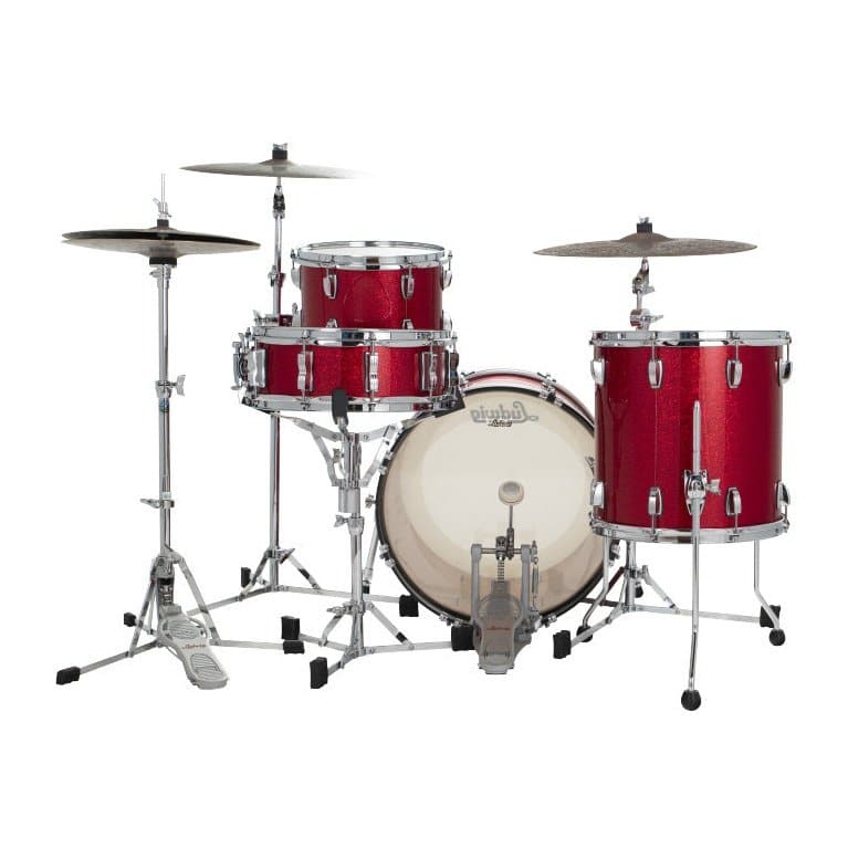 Ludwig Classic Oak 3pc Pro Beat Drum Set Red Sparkle