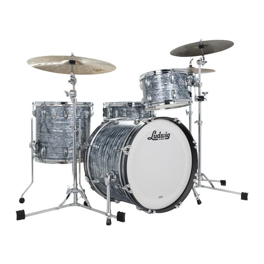 Ludwig Classic Oak 3pc Fab Drum Set Sky Blue