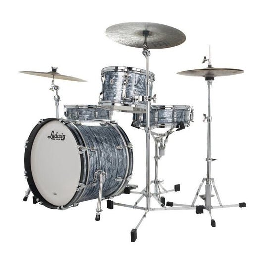 Ludwig Classic Oak 3pc Fab Drum Set Sky Blue
