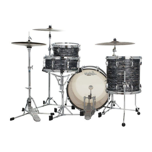 Ludwig Classic Oak 3pc Downbeat Drum Set Vintage Black Oyster